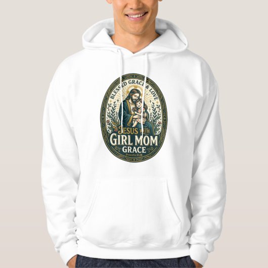 Veste À Capuche Chemise Jésus Maternité Micro Identités Foi Base (Devant)