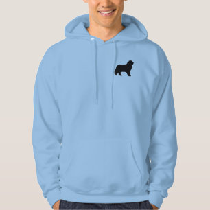 Veste À Capuche Chemise Silhouette de chien de Terre-Neuve