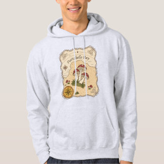 Veste À Capuche Chemise vintage Carte de l'Imaginaire des champign