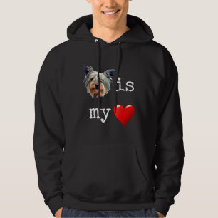 Veste À Capuche Chemise Yorkie Amour Cadeaux Terrier Yorkshire Hom
