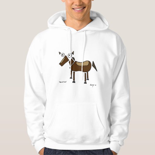 Veste À Capuche Chemises à cheval Abstraites (Devant)