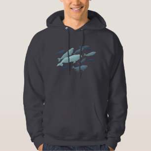 Veste À Capuche Chemises mignonnes unisexes d'art de baleine de