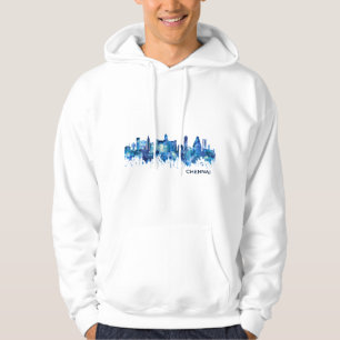 Veste À Capuche Chennai Tamil Nadu Skyline Blue