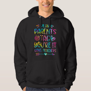 Veste À Capuche Chers parents Étiquette Vous êtes ça l'amour Ensei
