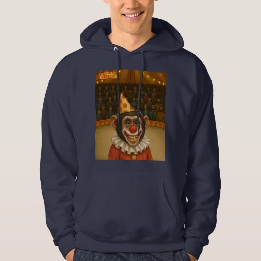 Veste À Capuche Chester le clown chimpanzé (Devant)