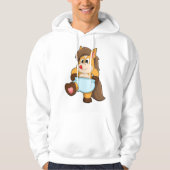 Veste À Capuche Cheval comme bébé avec couche (Devant)