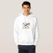 Veste À Capuche Cheval de Chestnut Overo Skewbald (Devant entier)