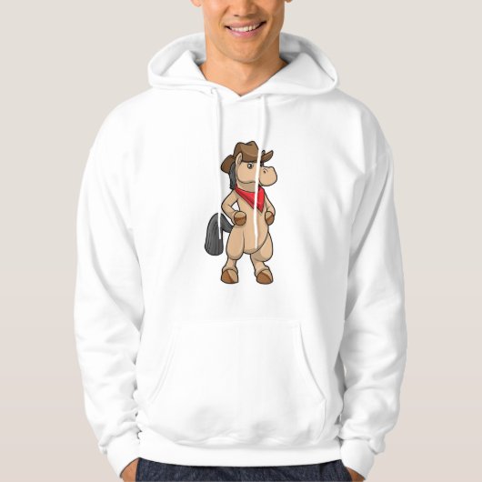Veste À Capuche Cheval en cow-boy (Devant)