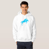 Veste À Capuche Cheval Jumping - Sky Blue (Devant entier)