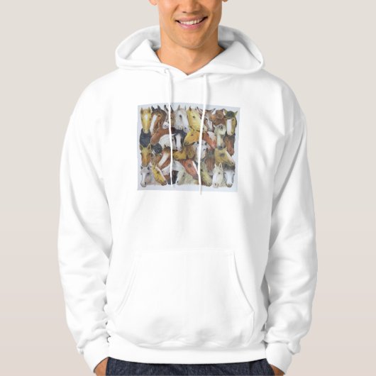 Veste À Capuche Chevaux de chevaux (Devant)