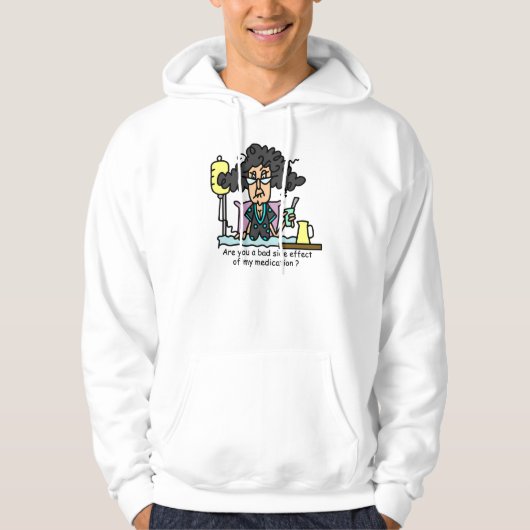 Veste À Capuche Cheveux foncés d'effet secondaire de médicament (Devant)