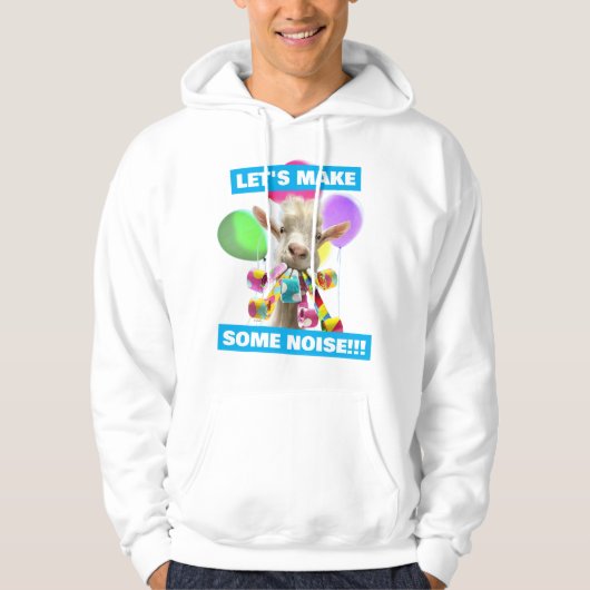 Veste À Capuche Chèvre avec des pétards de fête (Devant)