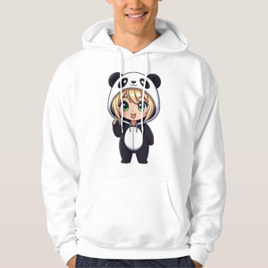 Veste À Capuche Chibi Mignon Branché (Devant)