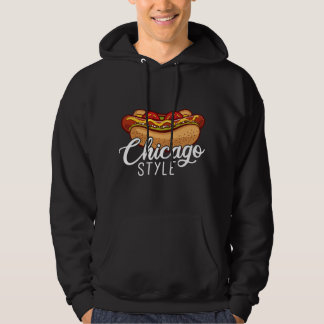 Veste À Capuche Chicago Style HOT DOG Gift Hotdog 