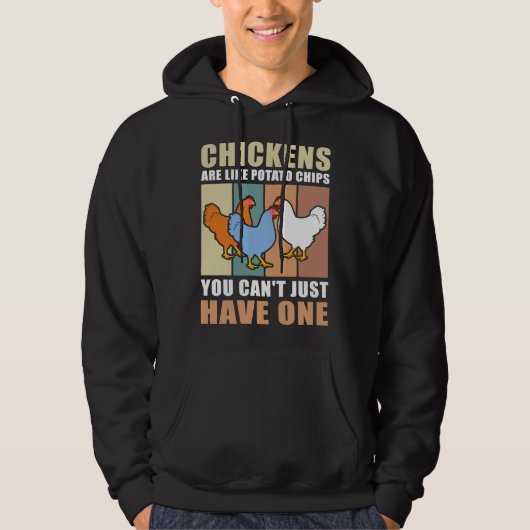 Veste À Capuche Chickens Are Lik (Devant)