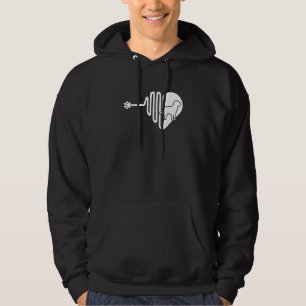 Veste À Capuche Chien Afador Patte Battement de coeur Propriétaire