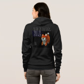 Veste À Capuche Chien année Shiba Chiot 3D Art numérique Femme H (Dos entier)
