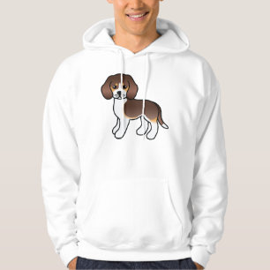 Veste À Capuche Chien Beagle de Dessin Animé Mignon Tricolore au C