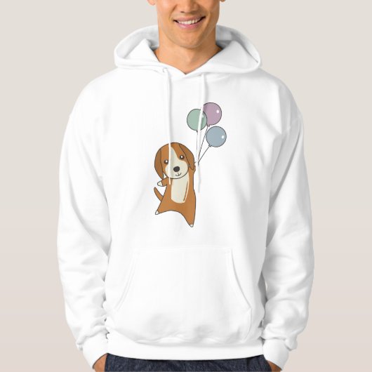 Veste À Capuche Chien beagle Monte Avec Des Ballons (Devant)