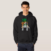 Veste À Capuche Chien Beagle Trèfle St Patrick Saint Paddy (Devant entier)