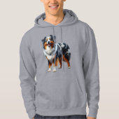 Veste À Capuche Chien berger australien (Devant)