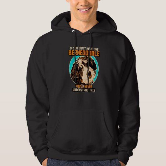 Veste À Capuche Chien Bernedoodle Bernedoodle (Devant)