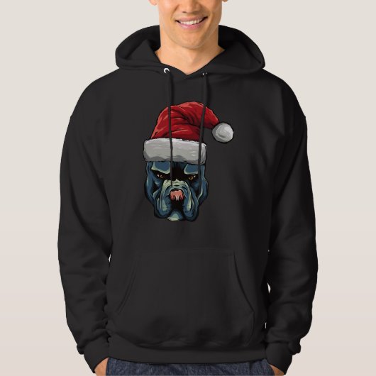 Veste À Capuche Chien Chien Chien Chien Chien Chien De Noël Dans U (Devant)