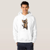 Veste À Capuche Chien chiot allemand (Devant entier)