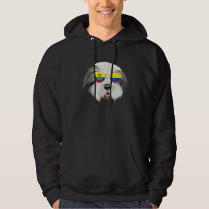 Veste À Capuche Chien Colley Barbu Drapeau Équatorien Équateur Poc