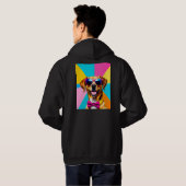 Veste À Capuche Chien Coloré (Dos entier)