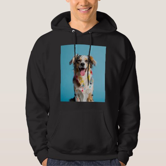 Veste À Capuche Chien Coloré (Devant)