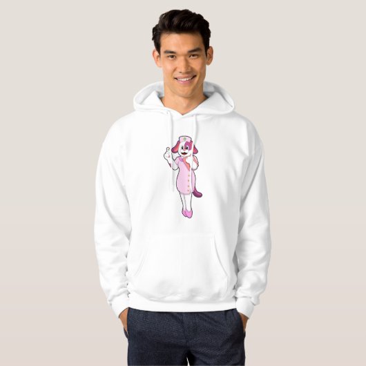 Veste À Capuche Chien comme infirmière (Devant entier)