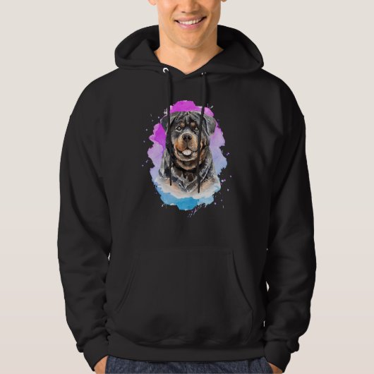 Veste À Capuche Chien couleur Rottweiler (Devant)