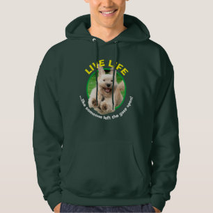 Veste À Capuche Chien Courant Dans Le Jardin