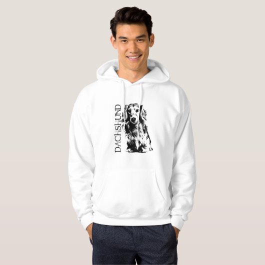 Veste À Capuche Chien Dachshund (Devant entier)