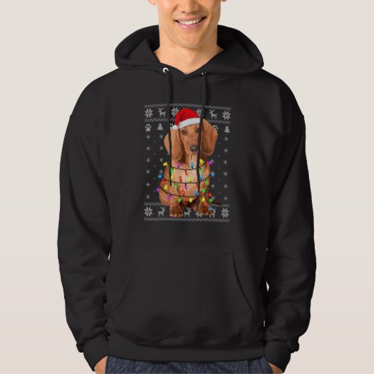 Veste À Capuche Chien Dachshund 2 (Devant)