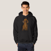 Veste À Capuche Chien de caniche Brown (Devant entier)