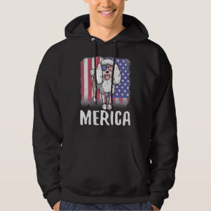 Veste À Capuche Chien de canicule de Merica Drapeau américain