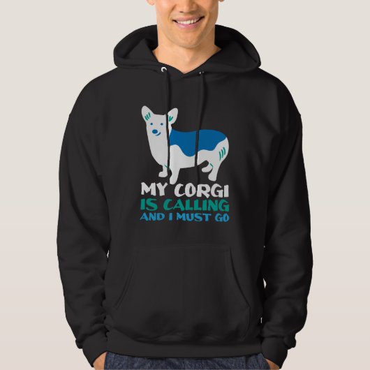 Veste À Capuche Chien de Corgi 1044 (Devant)