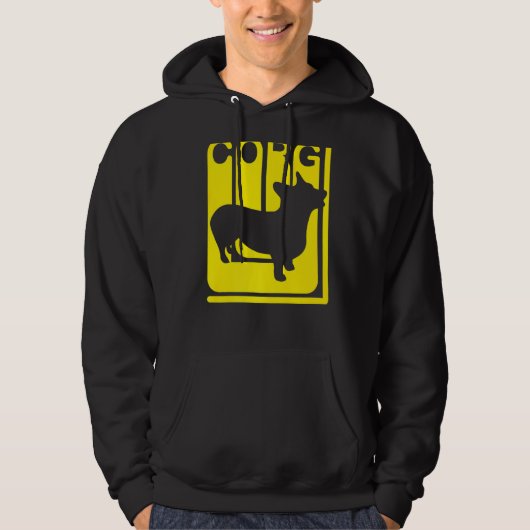 Veste À Capuche Chien de Corgi Funny (Devant)