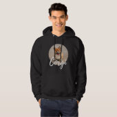 Veste À Capuche Chien de Corgi T (Devant entier)