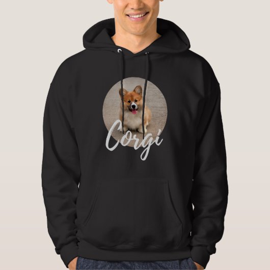Veste À Capuche Chien de Corgi T (Devant)