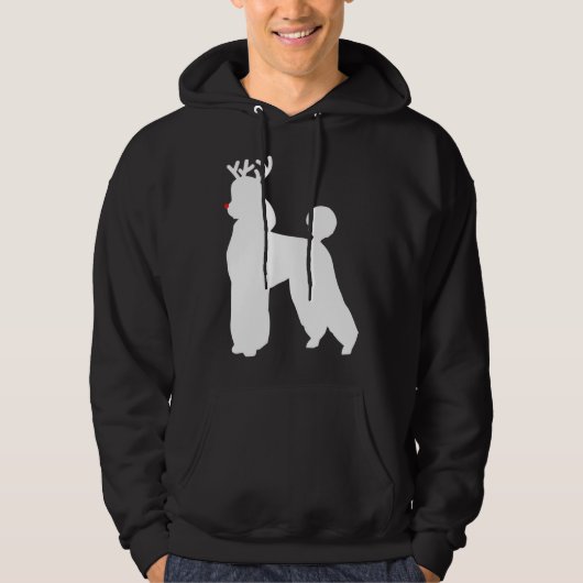 Veste À Capuche Chien de Noël de poule Reindeer (Devant)