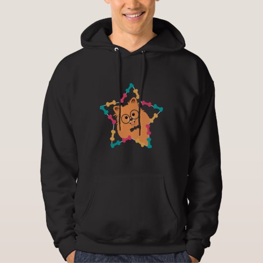 Veste À Capuche Chien de Poméranie (Devant)
