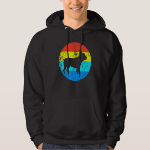 Veste À Capuche Chien de race française Silhouette Rétro 1970 Ci
