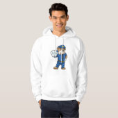 Veste À Capuche Chien en policier avec uniforme (Devant entier)