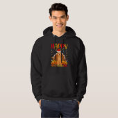 Veste À Capuche Chien Joyeux Goldendoodle Chien Hellothanksmas (Devant entier)