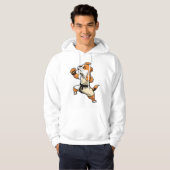 Veste À Capuche Chien Knows Karate transformé (Devant entier)