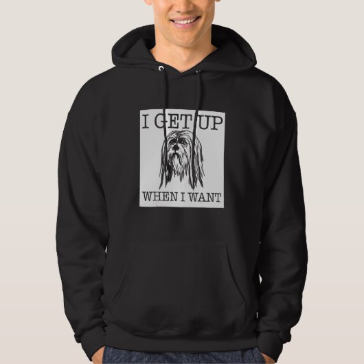 Veste À Capuche Chien Lhasa Apso (Devant)