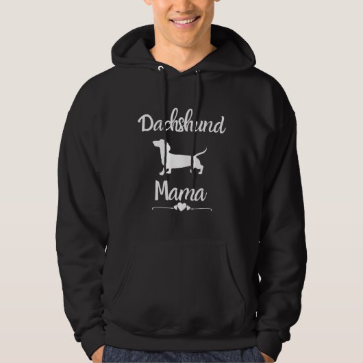 Veste À Capuche Chien mignon Dachshund Mama (Devant)